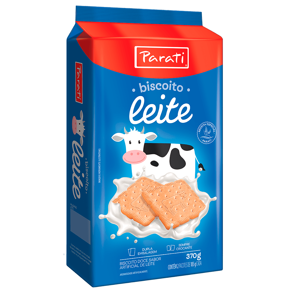 Biscoito Parati 370g Leite