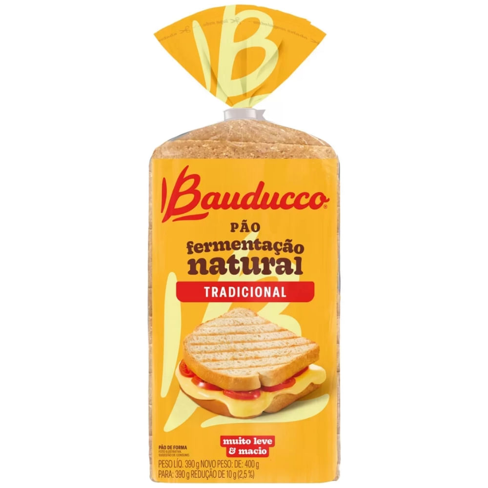 Pão De Forma Tradicional Bauducco 390g