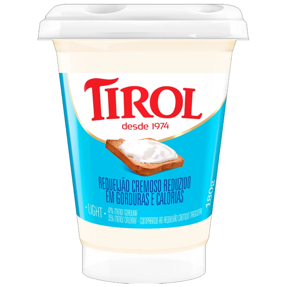 Requeijão Cremoso Light Tirol 180g