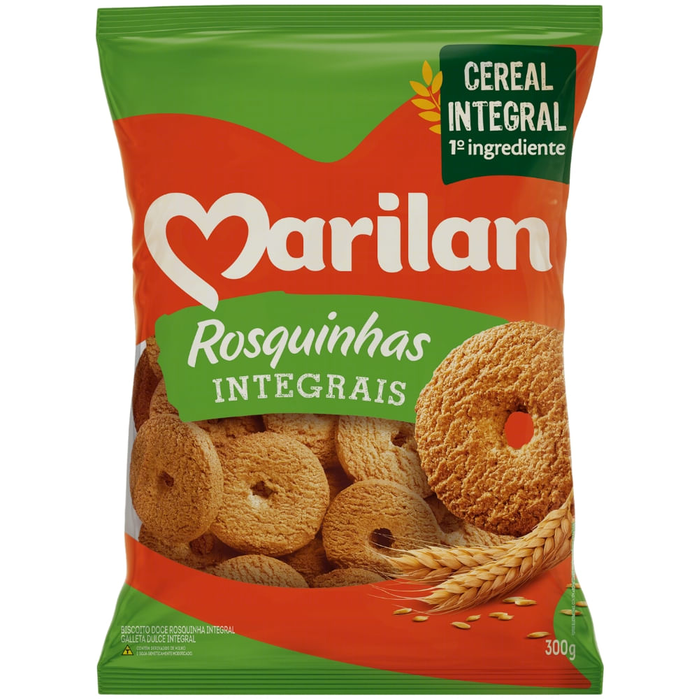 Biscoito Rosquinha Integral Marilan Pacote 300g