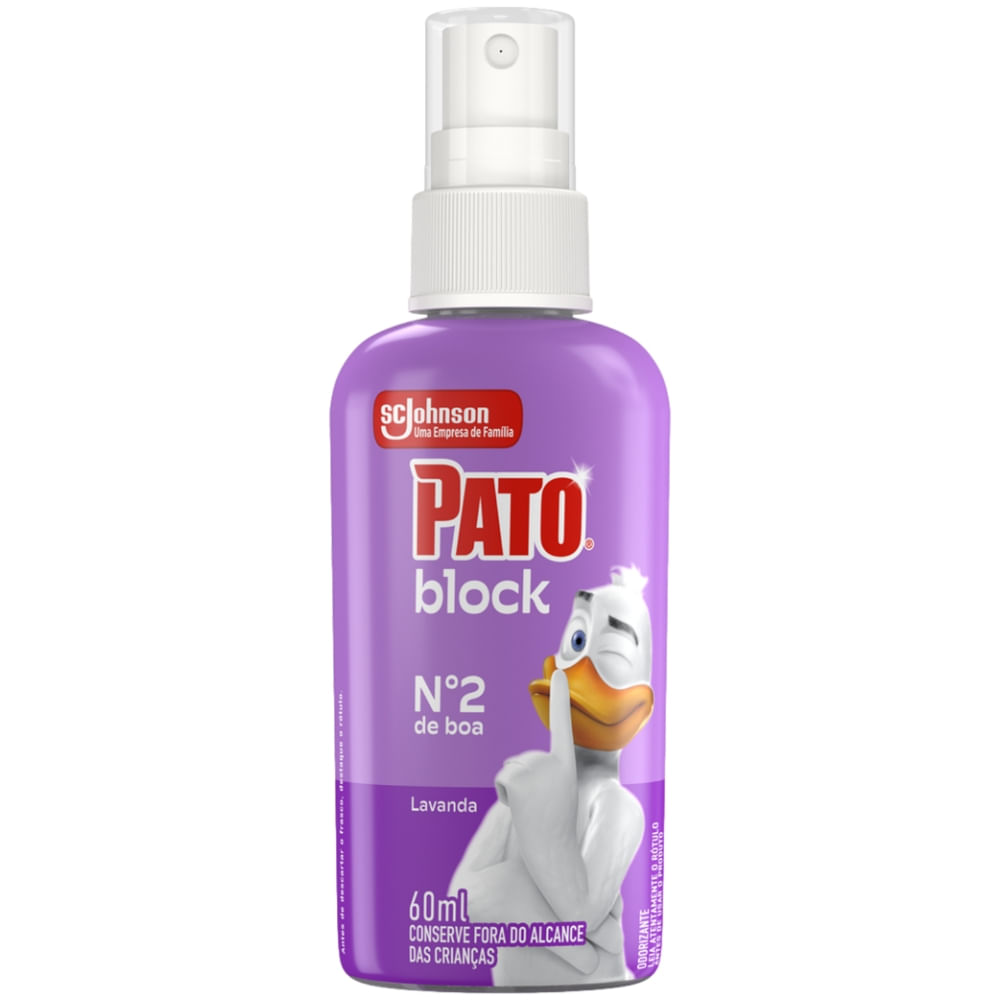 Odorizador Sanitário Líquido Lavanda Pato Block 60ml Spray