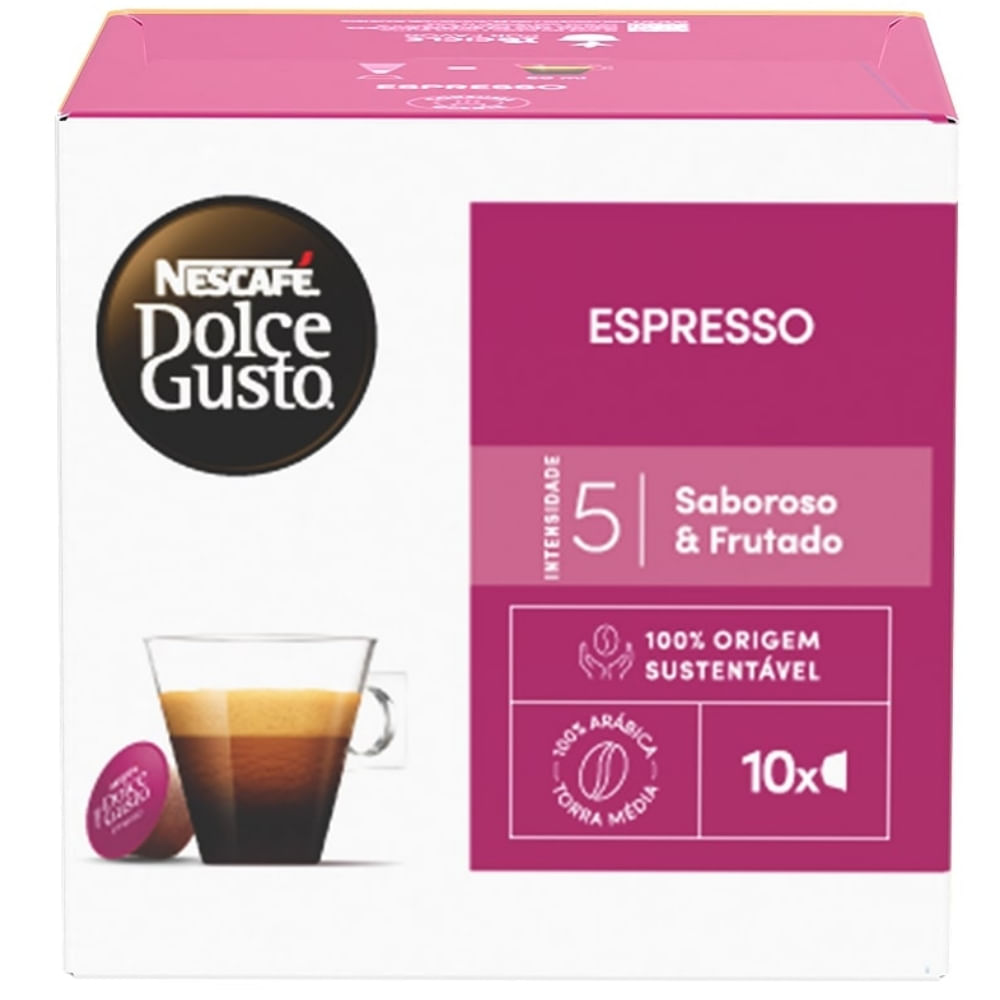 Café Em Cápsula Nescafé Dolce Gusto Espresso 10 Cápsulas