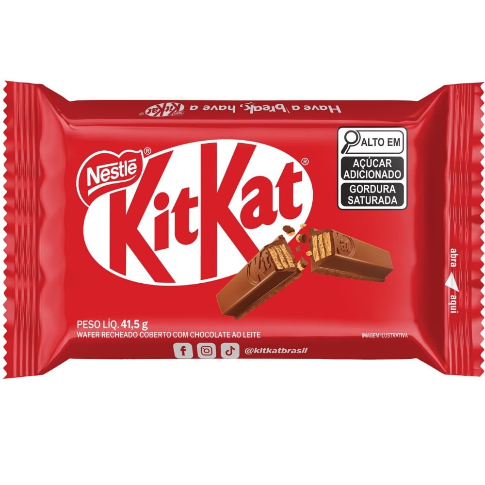 Chocolate Kitkat 4 Fingers Ao Leite 41,5g