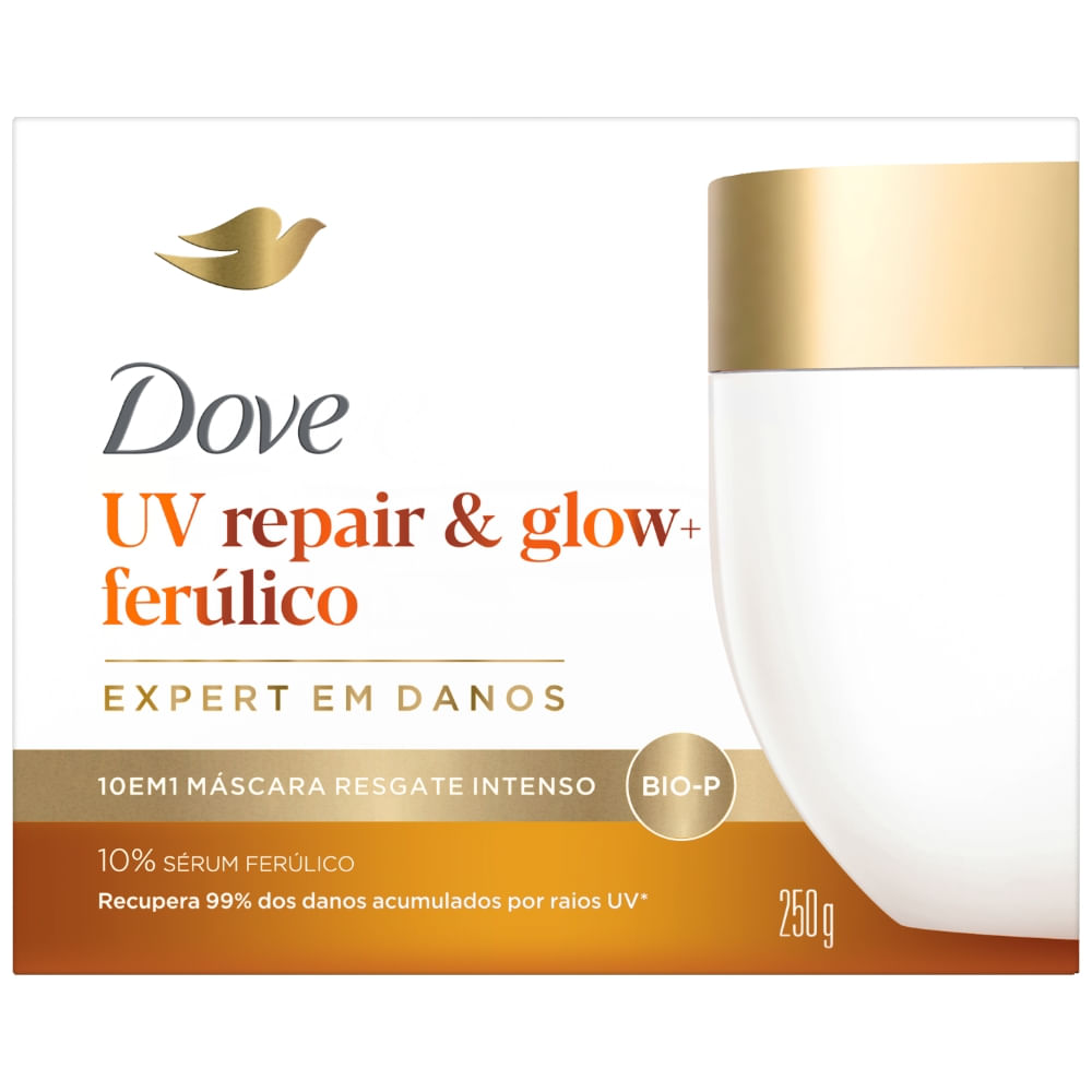 Máscara De Resgate Dove Uv Repair & Glow + Ferúlico Caixa 250g