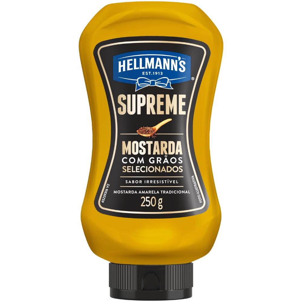 Mostarda Amarela Tradicional Hellmann'S Supreme Squeeze 250g