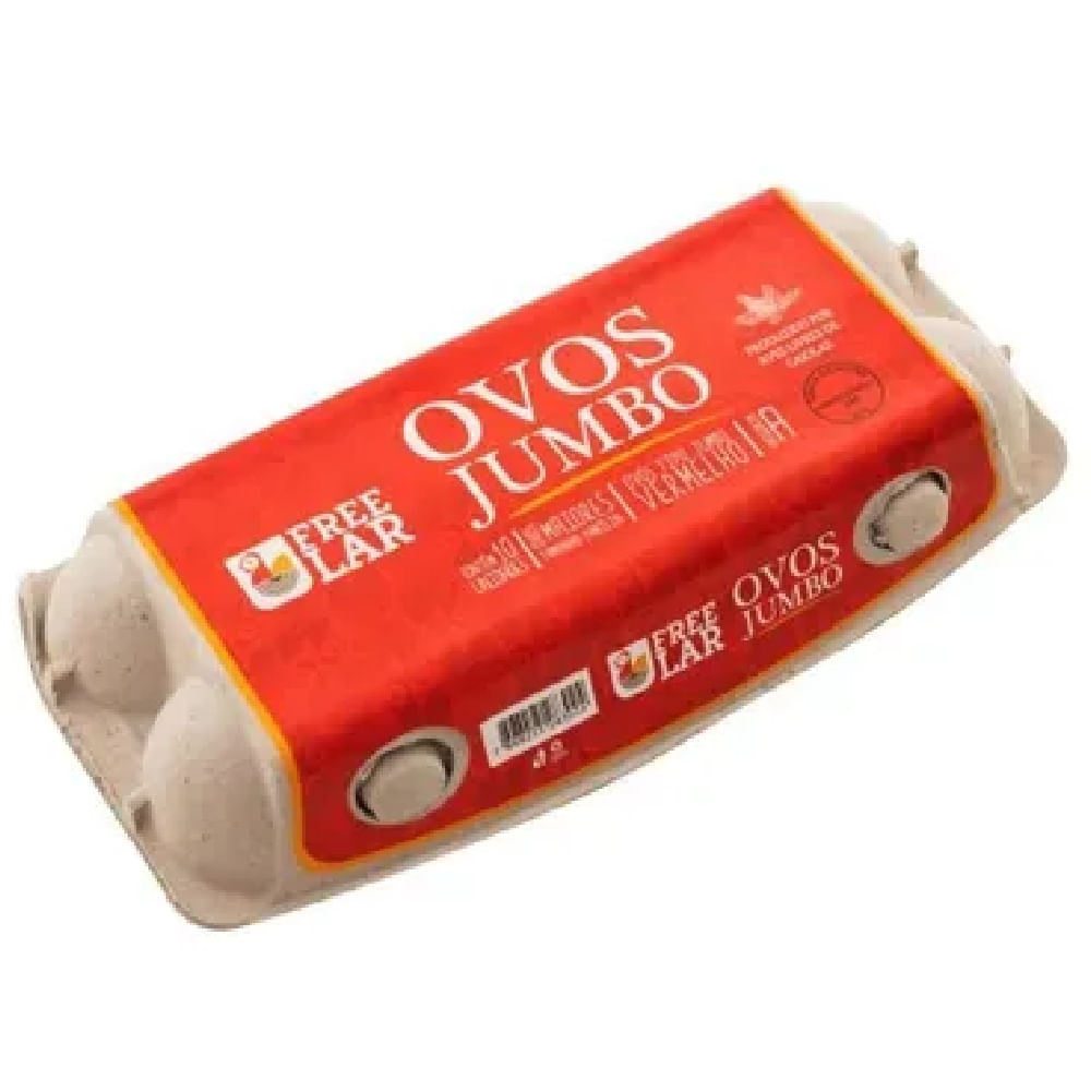 Ovos Vermelho Jumbo Free Lar Com 10 Unidades