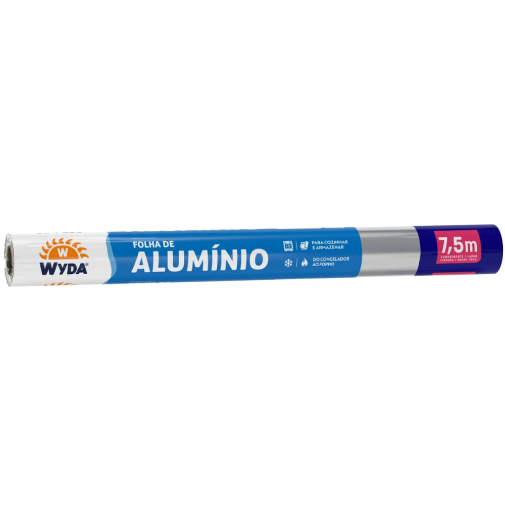 Rolo De Alumínio Wyda 7,5m X 45cm