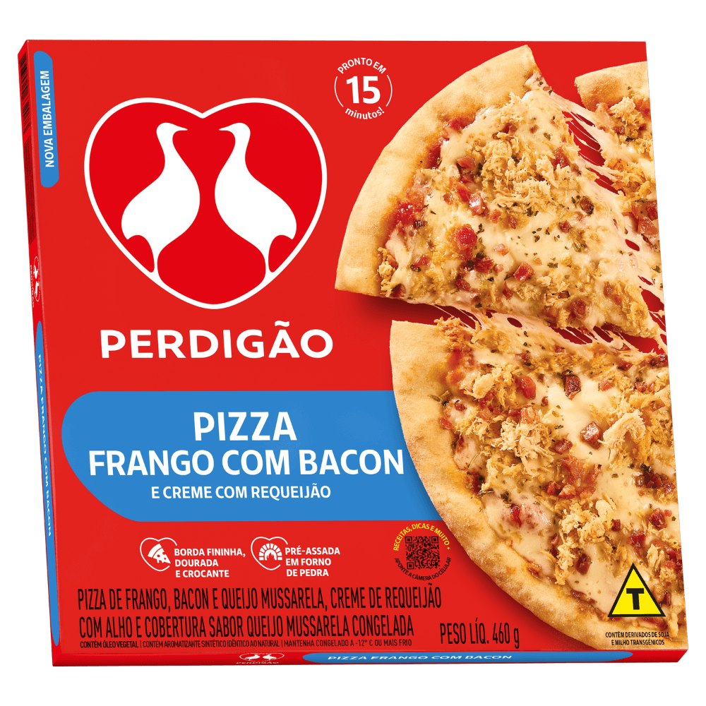Pizza De Frango Com Bacon Perdigão 460g