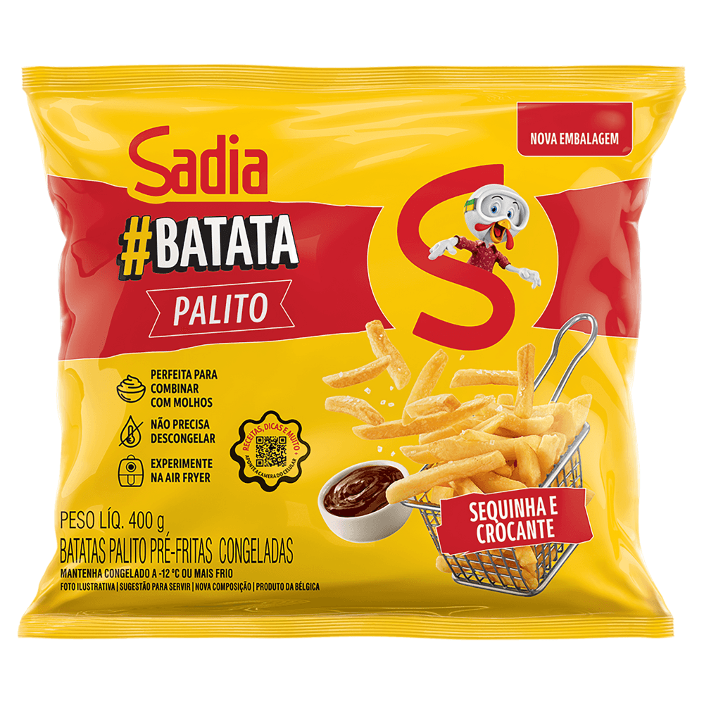 Batata Congelada Sadia 400g Palito