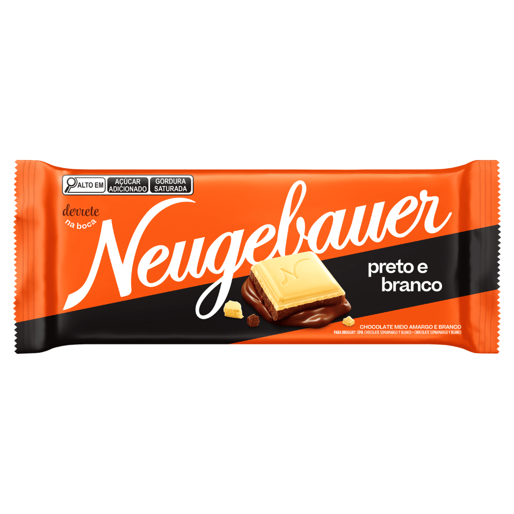 Chocolate Preto e Branco Neugebauer Pacote 80g