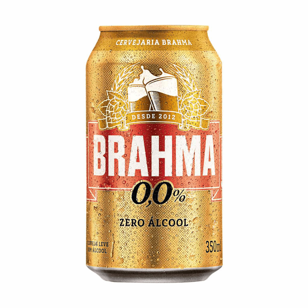 Cerveja Brahma Zero Álcool Lata 350ml