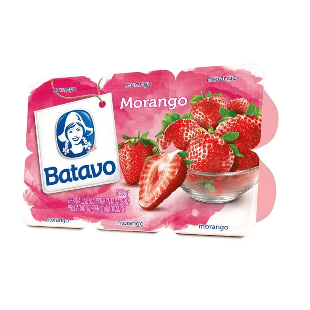Bebida Láctea Batavo Morango 510g