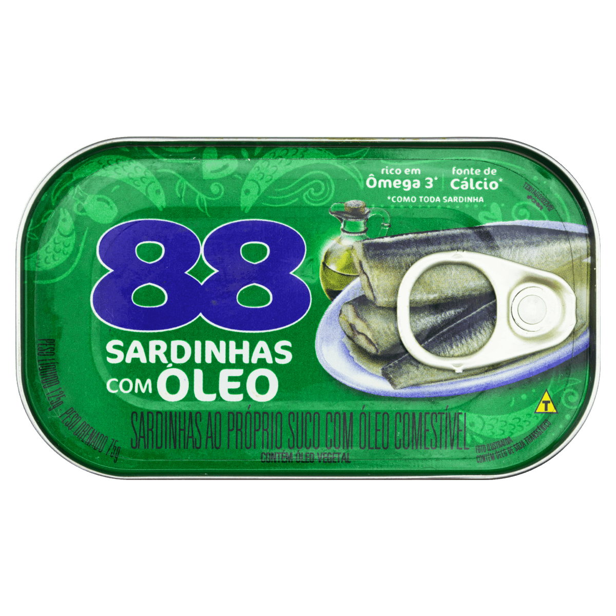 Sardinha Com Óleo 88 Lata 75g