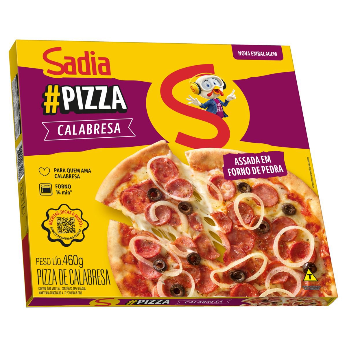 Pizza De Calabresa Sadia 460g