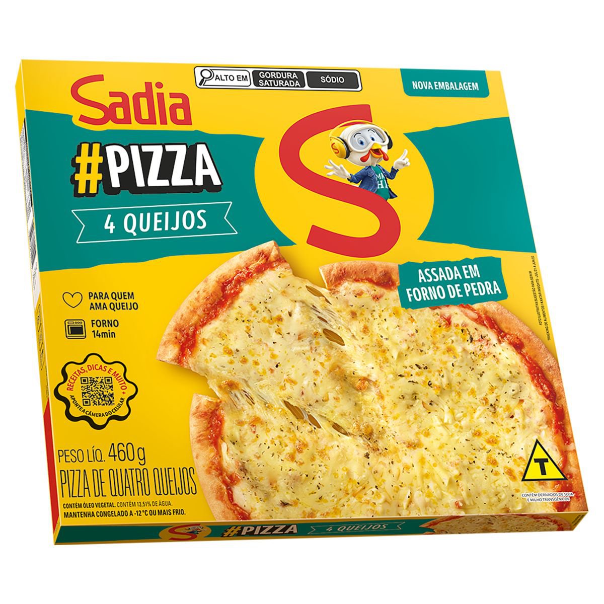 Pizza De 4 Queijos Sadia 460g