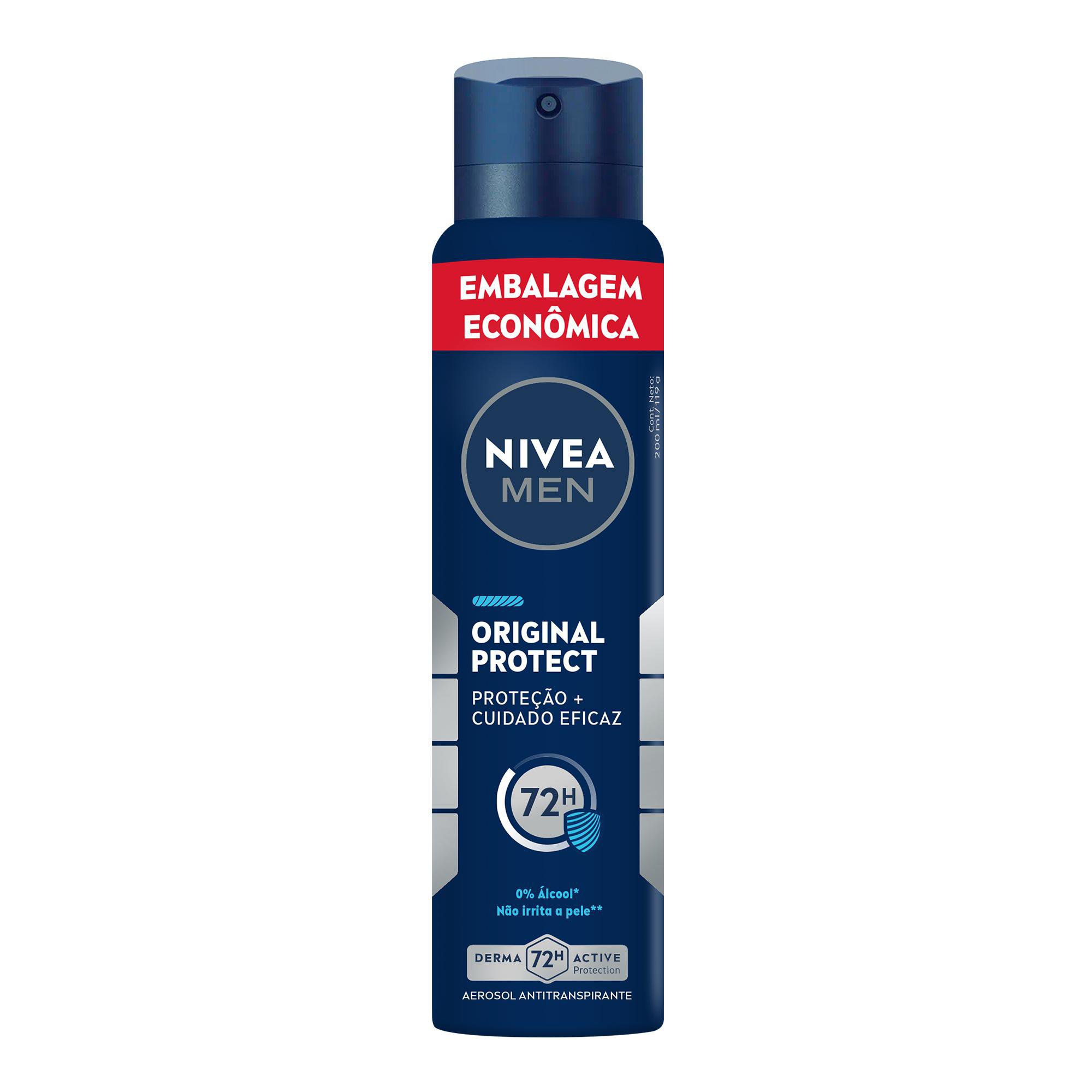 Nivea Men Desodorante Antitranspirante Aerossol Original Protect 200ml