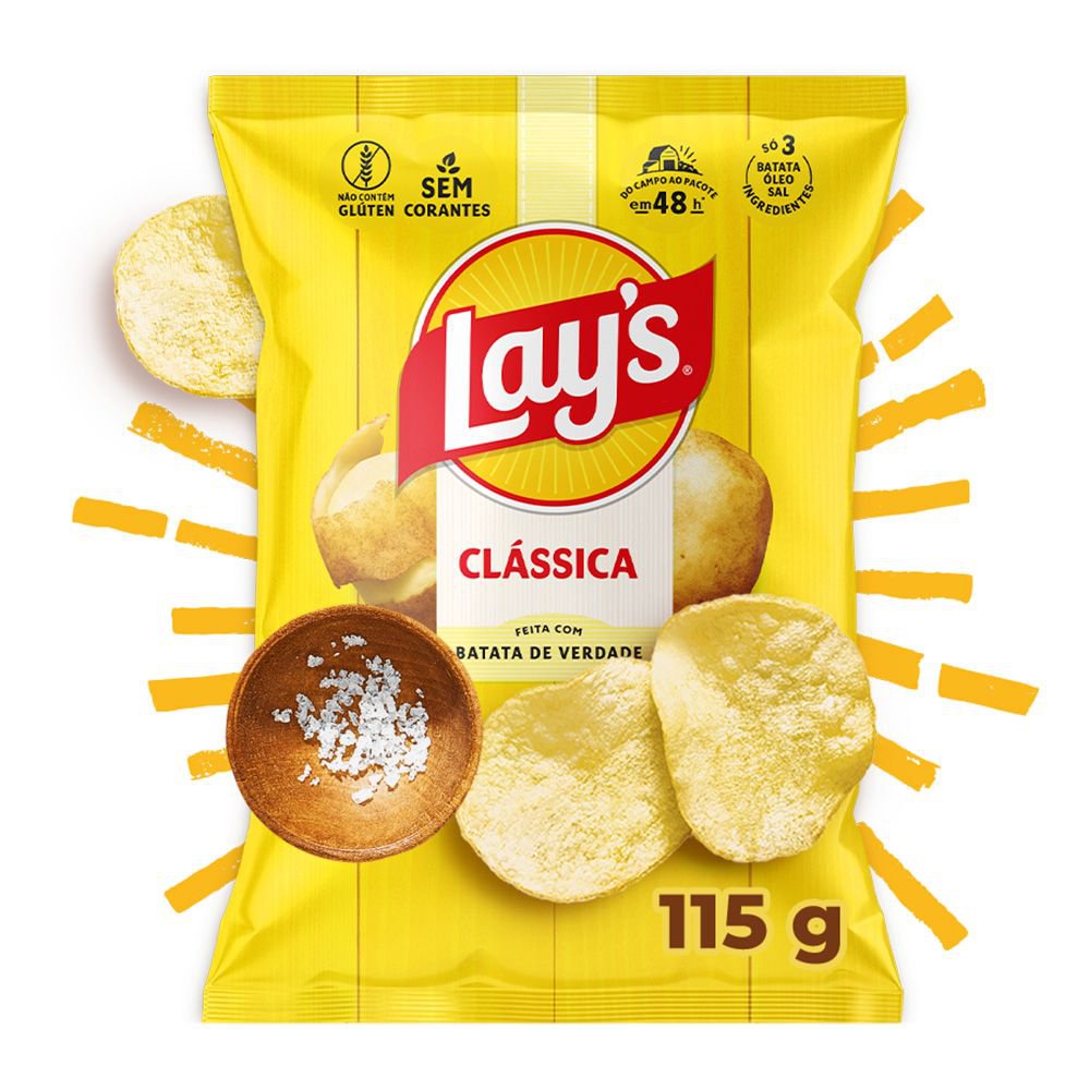 Batata Lays Clássica 115g