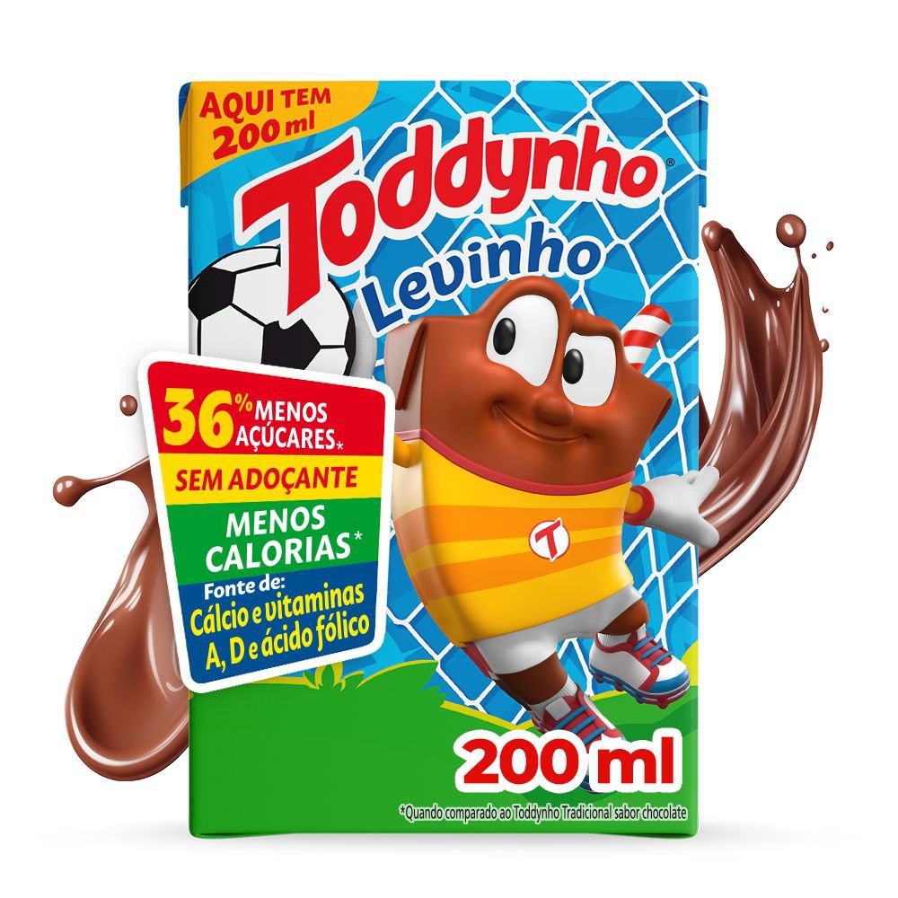 Bebida Láctea UHT Chocolate Toddynho Levinho 200ml